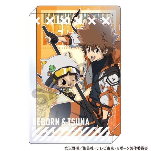 『家庭教師ヒットマンREBORN!』アクリルブロック リボーン&沢田綱吉 フラッグ